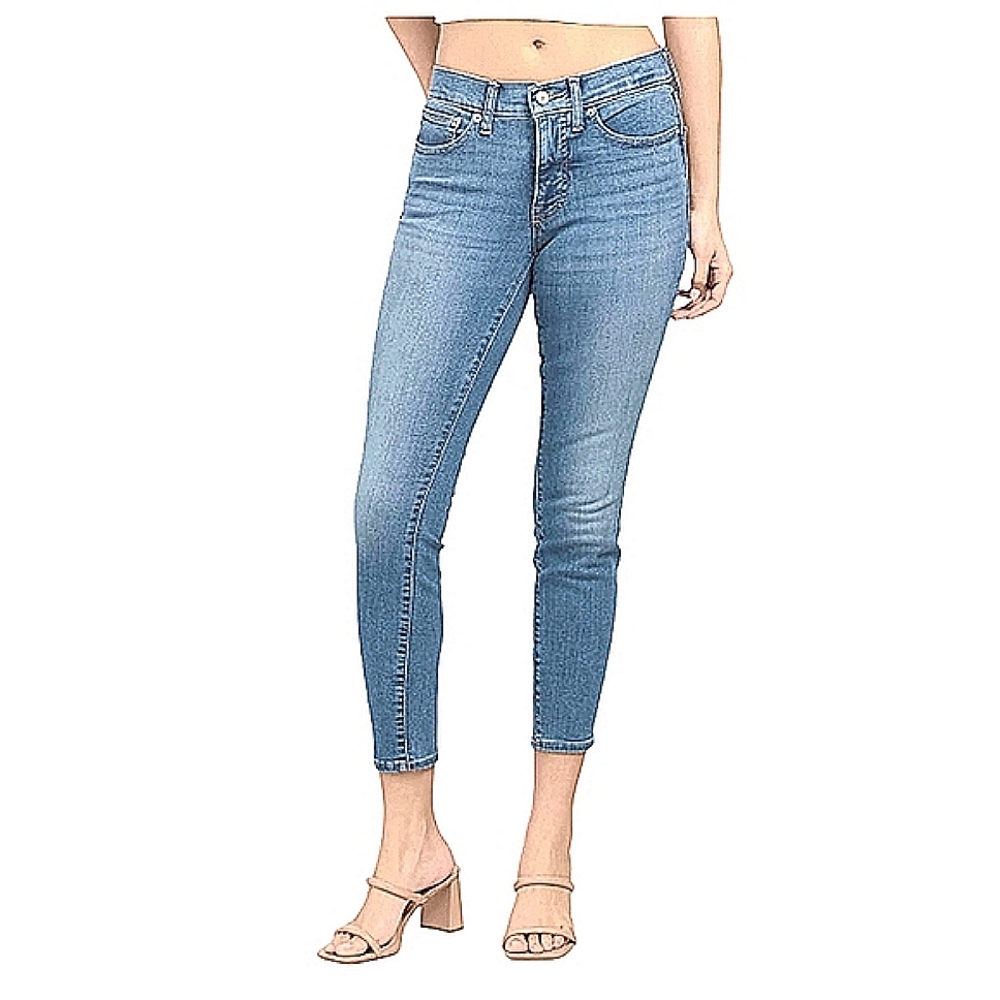 NWT Lucky Brand Mid-Rise Ava Skinny Light Wash Blue Jeans 12